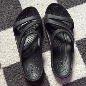 Crocs Women's Black Comfort Sandals